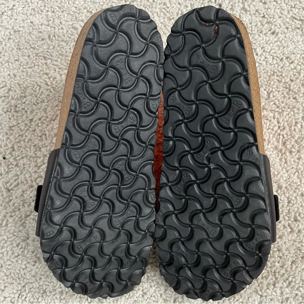 Birkenstock Black Slip-On Cork Footbed Sandals